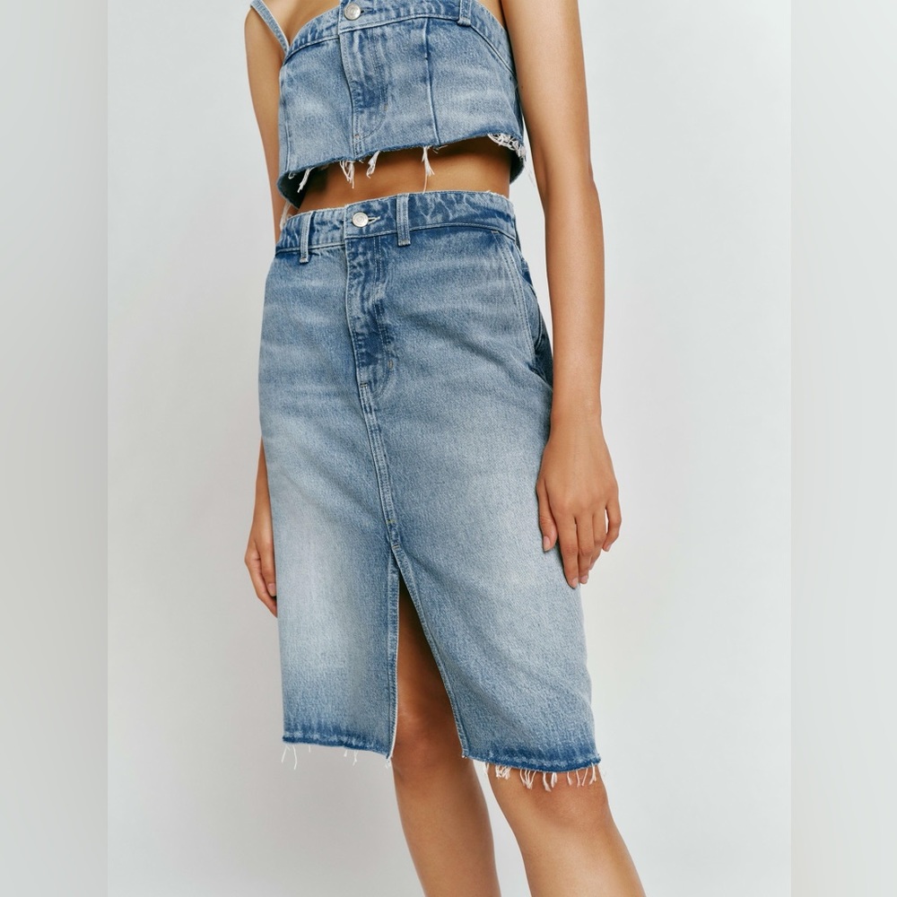 Dyani Denim Midi Skirt